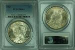 USA Dollar Peace Silver S$1 PCGS MS63 Lightly Toned (24c) -