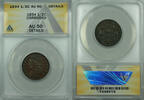 USA Half Cent Classic Head 1/2c US Coin ANACS AU-50 Details Corroded -