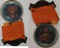 USA Medal Columbus Day Badge Columbus Half BEAUTIFUL TONING In and RIbbon GH -