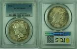 USA Dollar Peace Silver PCGS MS-63 (Very Well Struck) (B) Toned (25) -