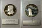Exonumia Medal Abba Eban Israel Silver Statesman Sterling Silver Proof Gilroy Roberts -