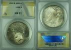 USA $1 Coin Peace Silver Dollar ANACS MS-61 Toned (30) -