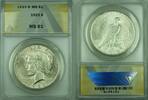 USA $1 Coin Peace Silver Dollar ANACS MS-61 Looks Undergraded (30) B -