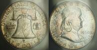 USA Half Dollar Franklin Silver 50c Coin ANACS MS-65 **Beautifully Toned Gem** -
