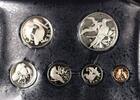 Weltmünzen Dollar British Virgin Islands Gem Proof Set Silver 6 Coins Franklin Mint -