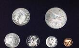 Weltmünzen Dollar British Virgin Islands Proof Set Silver 6 Coins Franklin Mint -