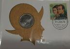 Weltmünzen 25 Peseta Spain BU Coin W/Stamp in First Day Cover -