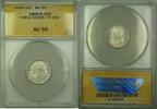 Weltmünzen 10 Soldi 1868-R Papal States Year XXIII Coin ANACS AU 50 -