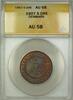 Weltmünzen Ore Denmark 5 Ore Coin ANACS AU-58 -