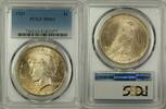 USA $1 Coin Peace Silver Dollar PCGS MS-63 Toned (Better Coin) (2h) -