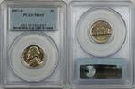 USA 1957-D Nickel 5c Coin PCGS MS-65 1F -