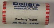 USA $1 Coin Zachary Taylor Presidential Dollar Roll BU 25 $1 Coins *Mint Mark Unknown* -
