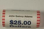USA $1 Coin John Quincy Adams Presidential Dollar Roll BU 25 $1 Coins Mint Mark Unknown -