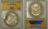 USA $1 Coin Morgan Silver Dollar ANACS MS-60 Details Cleaned (1) -