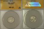 Weltmünzen Ore Denmark 25 Ore Silver Coin ANACS MS-63 -