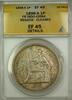 Weltmünzen 1898-A French Indo-China Silver 1P Coin ANACS EF-45 Details Cleaned Residue -