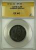 Weltmünzen 1876-E Germany Saxony Silver 2M Two Marks Coin ANACS EF-40 -