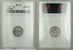 Kanada Canada Five Cents 5c Silver Coin ANACS MS-61 Toned -