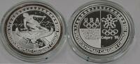 Exonumia Medal Olympic Commemorative Silver - Skiing Proof-Like in Capsule -