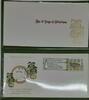 Exonumia Sterling Fleetwood Commem Issue Silver Medal 12 Days of Xmas 1977 W/Stamp on FDC -