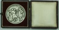Exonumia Medal ND Neuchatel Switzerland Silver Swiss Shooting R1021b in Original Case -