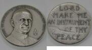 Exonumia Medal .999 Fine Silver Celebrating Pope Paul VI's Mission to the UN by MACo -