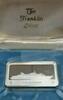 Exonumia Sterling Franklin Mint MS Skyward Cruise Ship 1000 Grain Silver Ingot in Case -