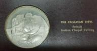 Exonumia Medal Franklin Mint Genius of Michelangelo PF .925 Silver -The Cumaean Sibyl -