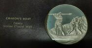 Exonumia Medal Franklin Mint Genius of Michelangelo PF .925 Silver - Charon's Boat -
