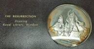Exonumia Medal Franklin Mint Genius of Michelangelo PF .925 Silver - The Resurrection -