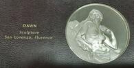 Exonumia Medal Franklin Mint Genius of Michelangelo PF .925 Silver - Dawn -