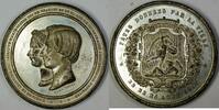 Exonumia Medal Belgium Large Wedding King Leopold and Queen Marie Pewter -