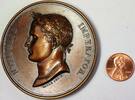 Exonumia Bronze Neapolio Napoleon Imperator French Large High Relief Heavy Medal -