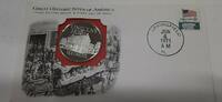 Exonumia Medal Lincoln's Home IL Great Historic Sites PR Silver in First Day Cover -
