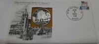 Exonumia Medal New Harmony IN Great Historic Sites PR Silver in First Day Cover -