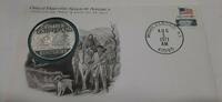 Exonumia Medal Cumberland Gap KY Great Historic Sites PR Silver in First Day Cover -