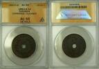 Weltmünzen 1 Cent Sarawak Coin ANACS AU 55 Corroded Cleaned Details -