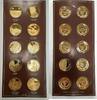 Exonumia Centennial of Impressionism Set - 30 Gold Plated .925 Silver PL Medals -