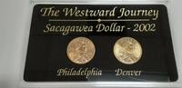 USA & D Sacagawea BU Dollars Westward Journey Commemoratives in Holder -