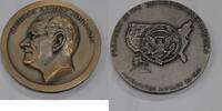 Exonumia Medal Lyndon B. Johnson High Relief Large .999 Silver Inaugural by MACO -