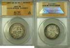 Weltmünzen 2 Shillings South Africa Coin ANACS AU 50 Cleaned Details -