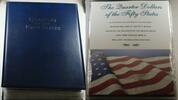USA Quarter Complete 50 State Set P&D w/100 Coins &200 Stamps in Presentation Binder -
