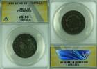 USA Large Cent Coronet Head ANACS VG-10 Details Corroded (41) -
