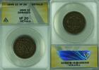 USA Large Cent 1846 Braided Hair  Tall Date ANACS VF-20 Details Damaged ... 39.16 £ Tax included +  18.49 £ shipping