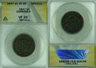 USA Large Cent Braided Hair ANACS VF-30 Details Corroded (42) -