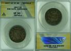 USA Large Cent Braided Hair ANACS VF-30 Details Rim Cuts-Corroded (42) -