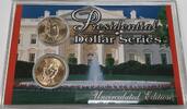 USA $1 Coin & D James Monroe Presidential $1 Coins Uncirculated in Case w/COA -