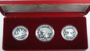 Weltmünzen 1978 10 and 5 Ruble Russia Commemorative Silver Proof 3 Coin Olympic Set -