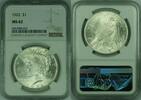 USA Dollar Peace Silver S$1 NGC MS-62 (21C) -