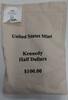 USA Half Dollar 2002-P&D Kennedy $100 Mint Sealed Bag - 200 BU Coins -